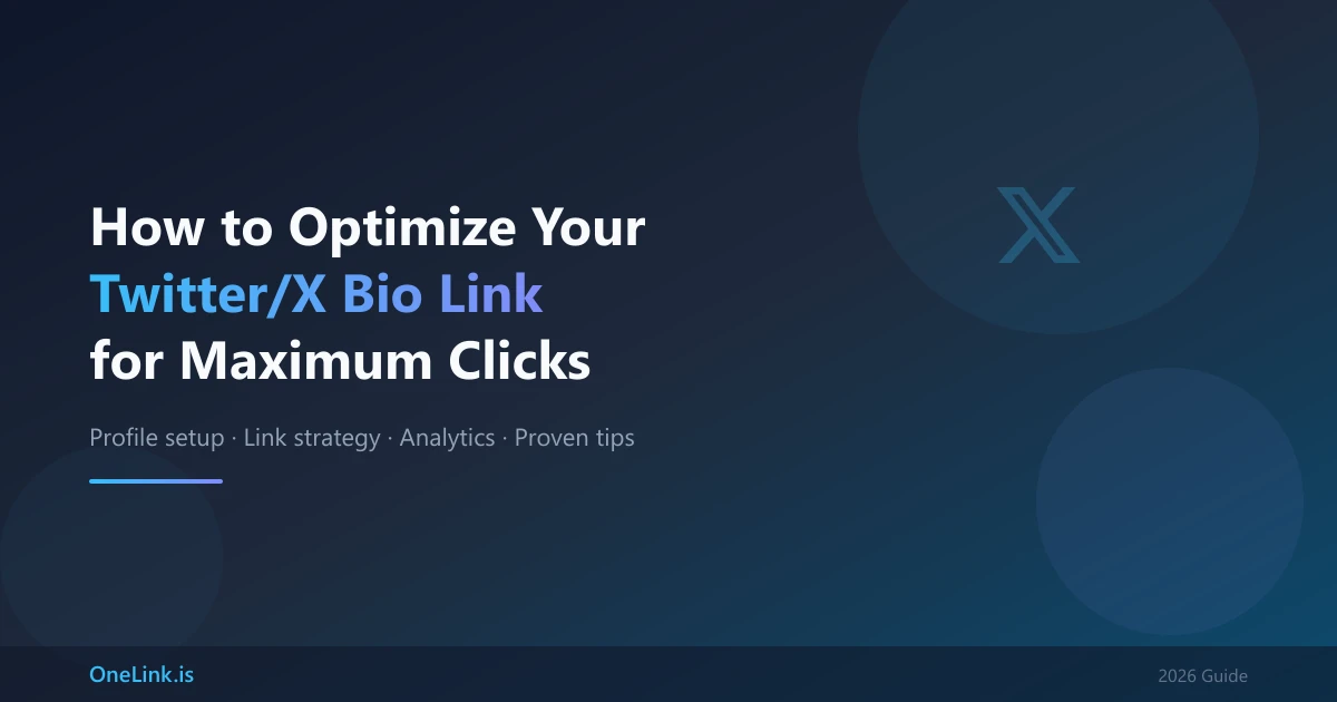 How to Optimize Your Twitter/X Bio Link for Maximum Clicks